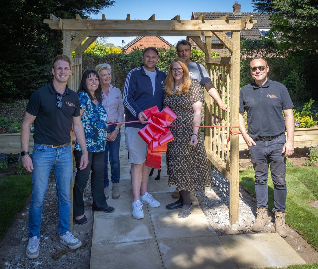 Accessible garden created for two foster children in Hull