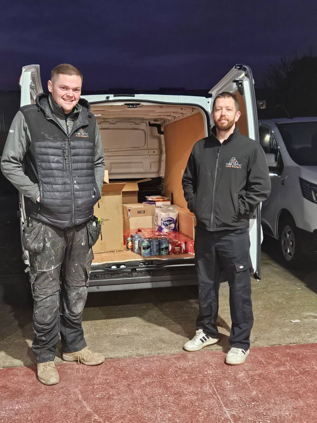 Food bank donation with Lincolnshire Housing Partnership