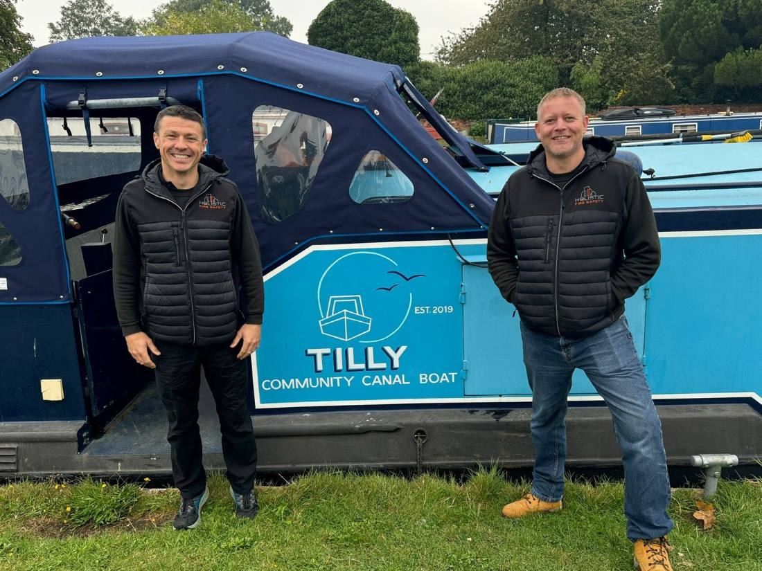 Community canal boat trip aboard Tilly